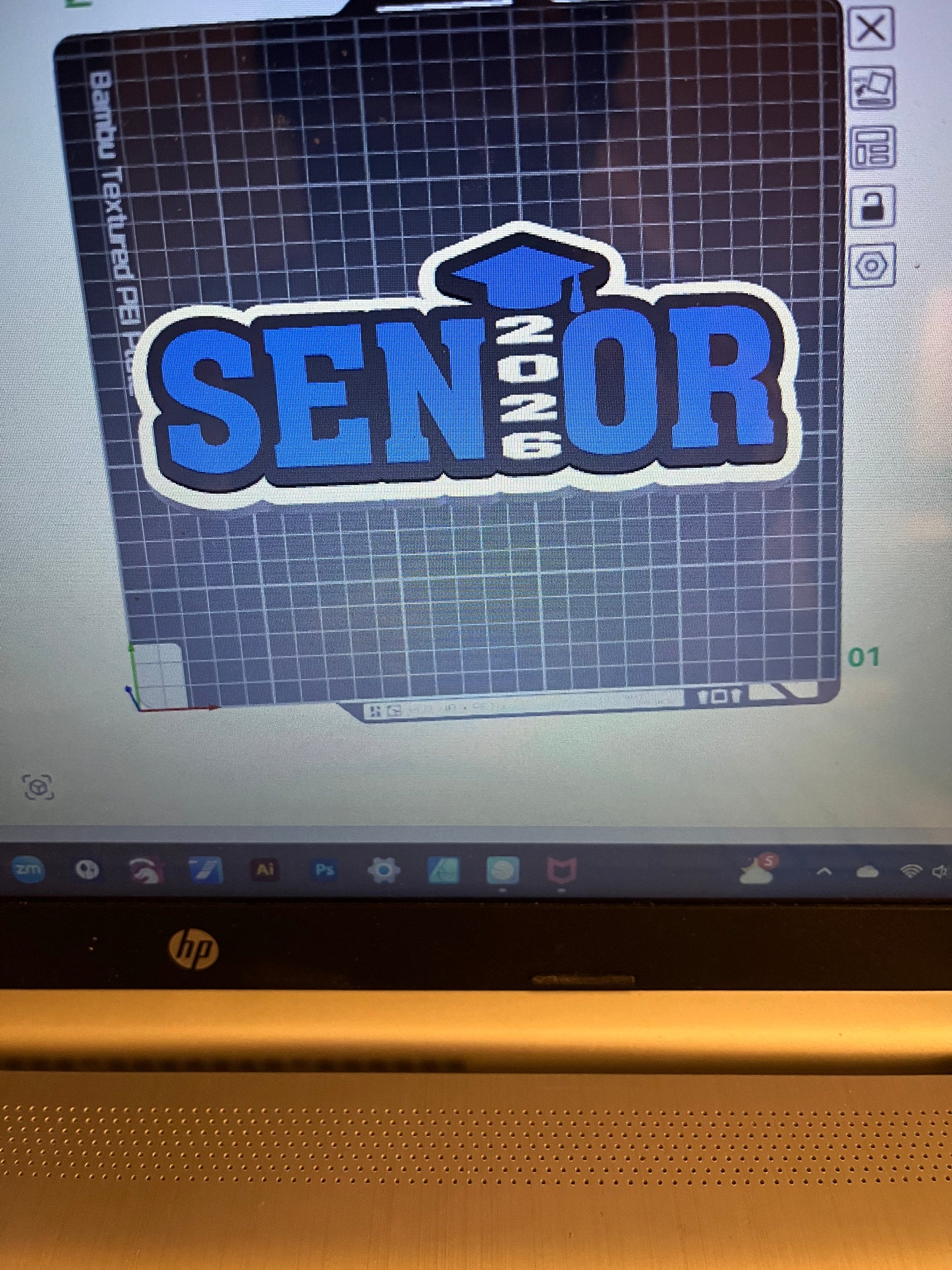 Senior 2026 Cheer Stick (3MF Digital File)