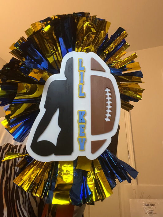 Blank Football Boy Cheer Stick (3MF Digital File) Blank Football Boy Cheer Stick (3MF Digital File)