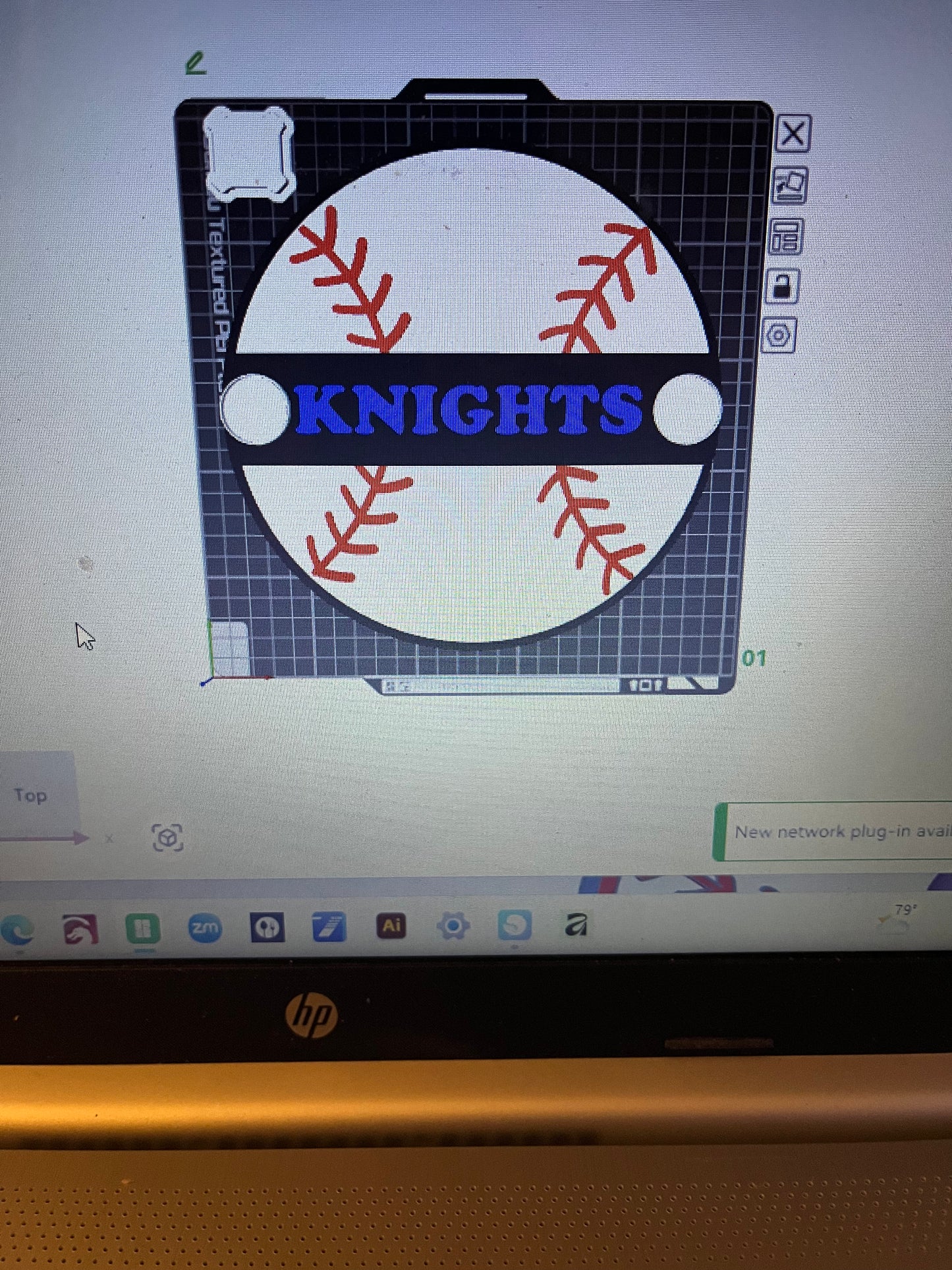 Baseball Cheer Stick (2 plates) 3MF File (Digital Download)
