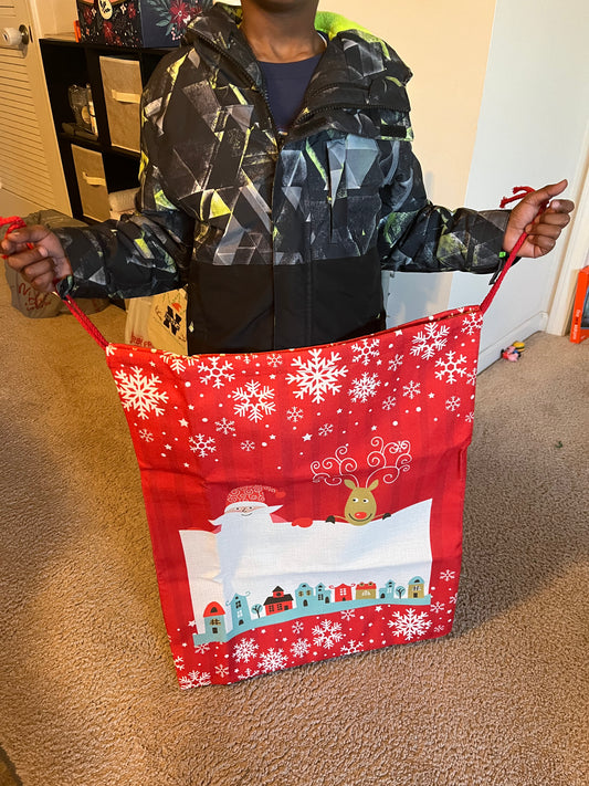 Linen Christmas Gift Sack Linen Christmas Gift Sack