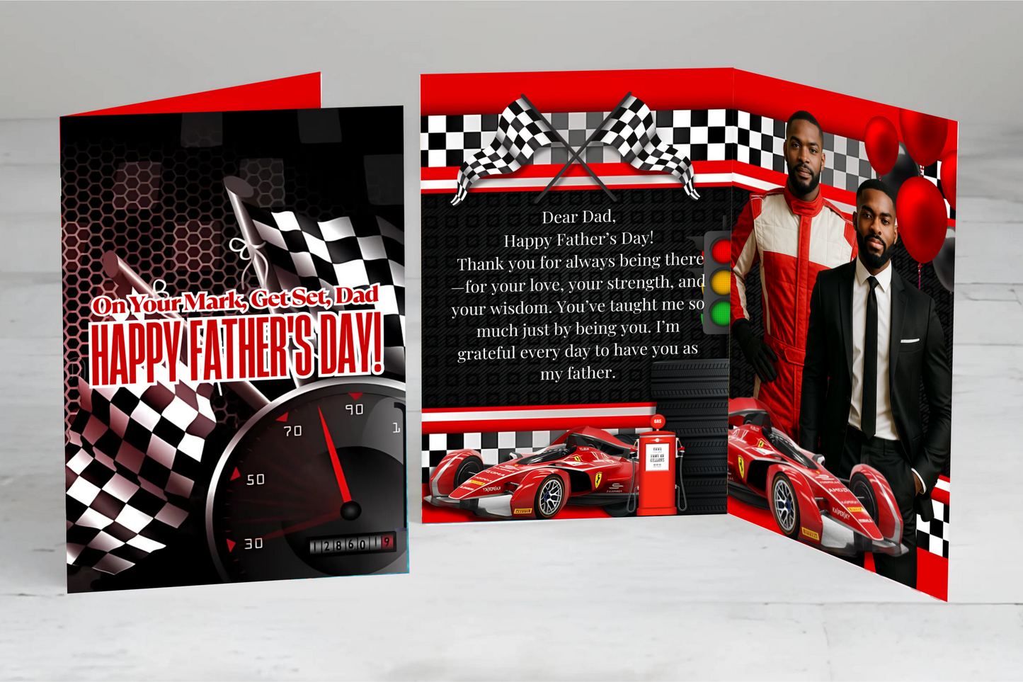 On Your Mark, Get Set, Dad! Jumbo Card (Digital Download)