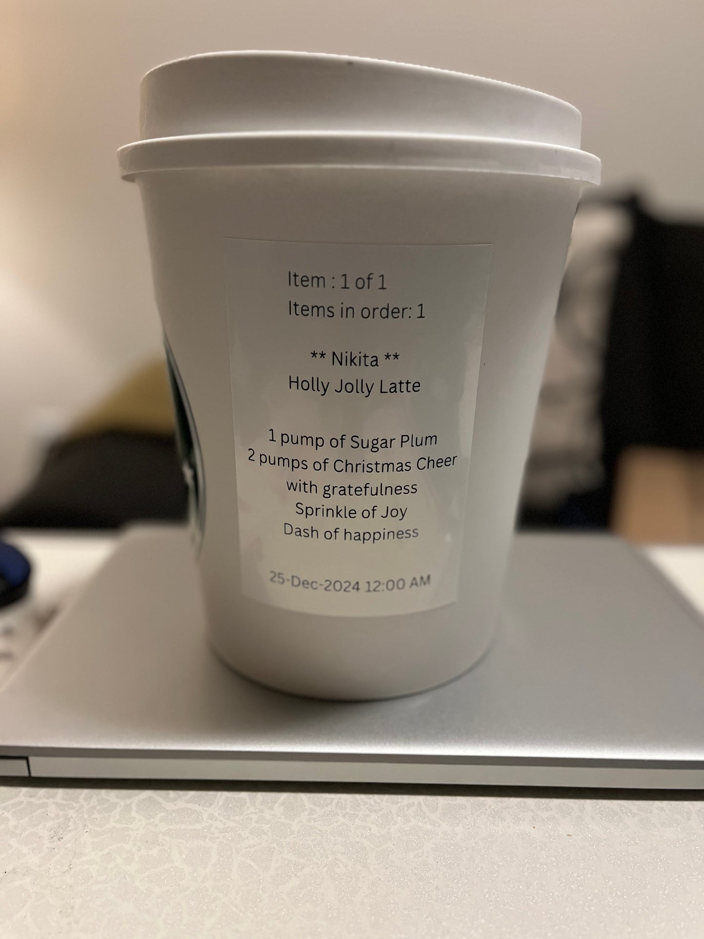 Coffee Cup Trash Can Decals Digital Download