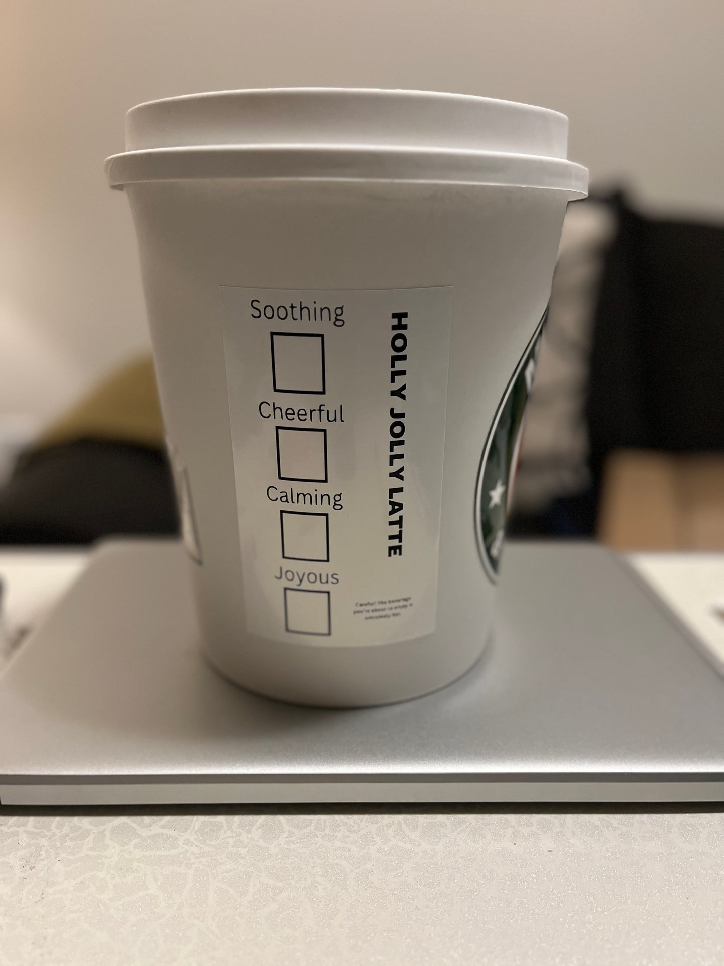 Coffee Cup Trash Can Decals Digital Download