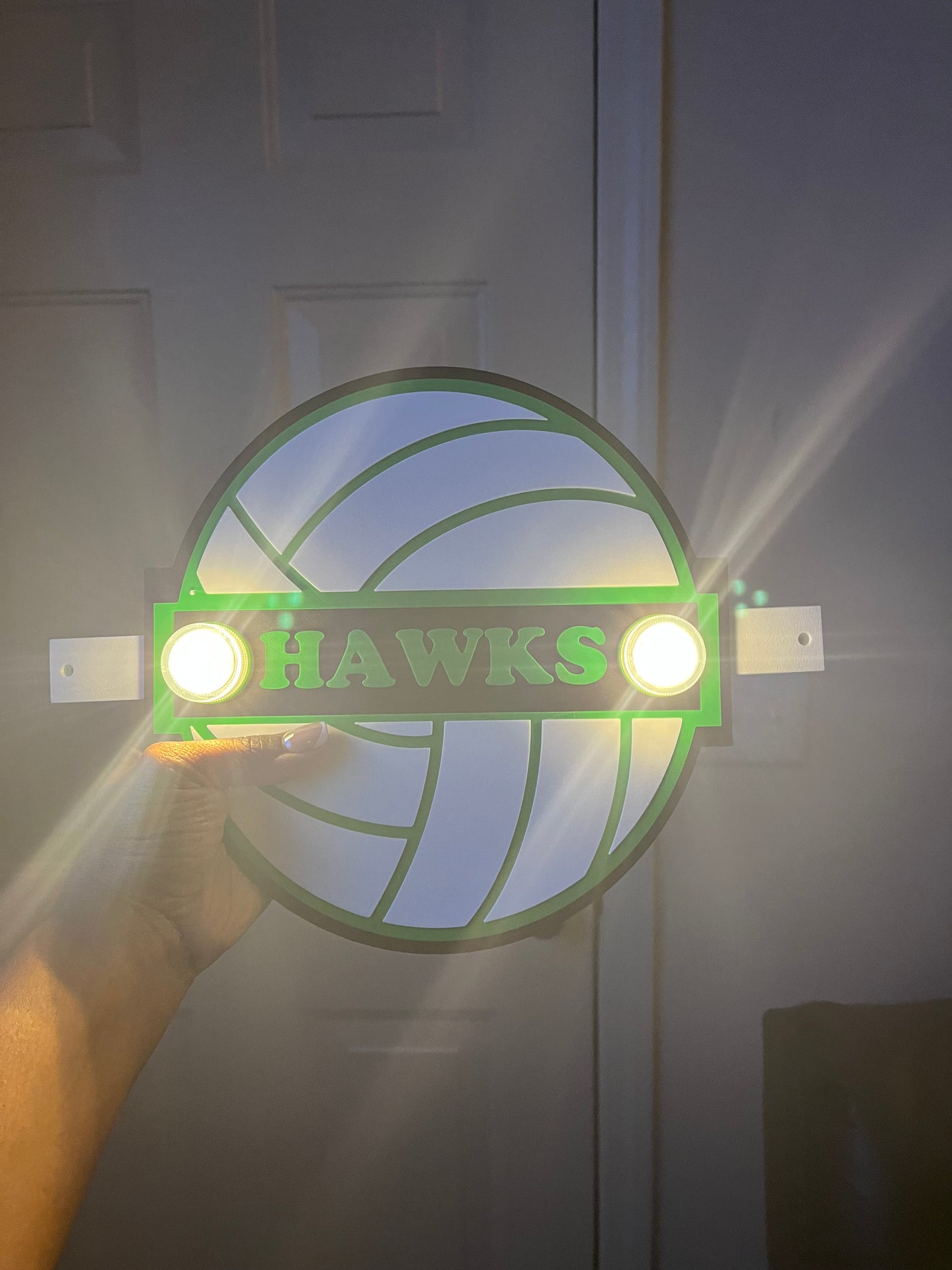 Volleyball Cheer Stick (2 plates) 3MF File (Digital Download)