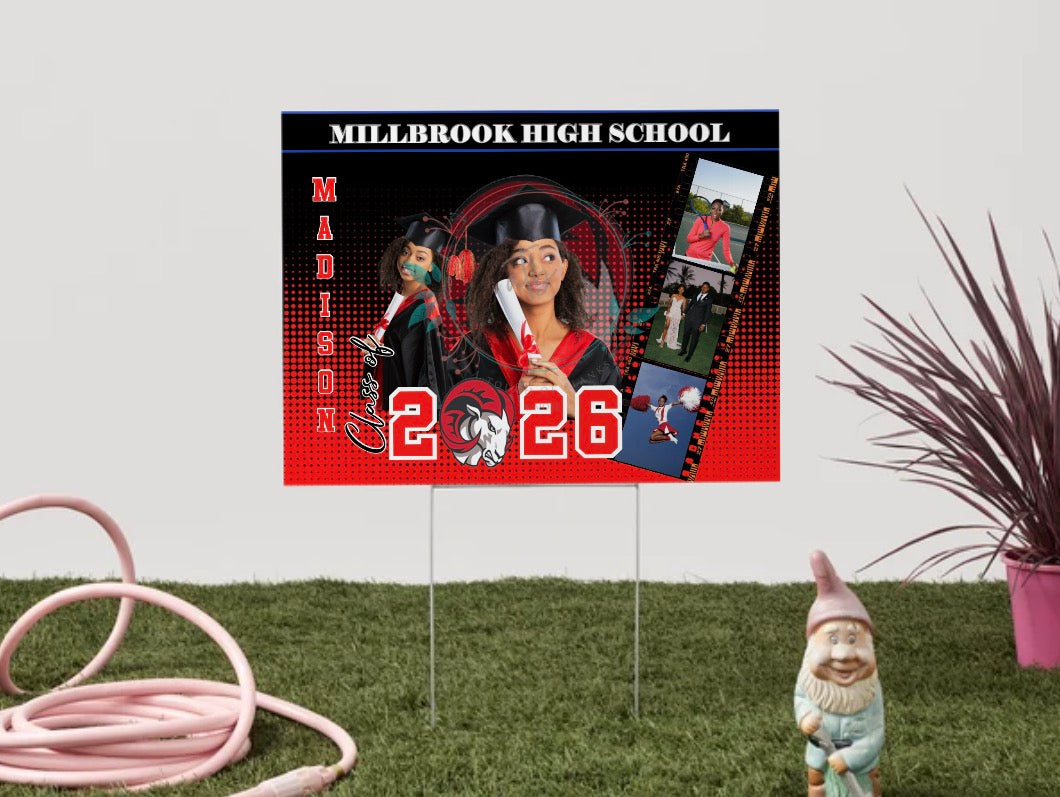 Grad Yard Sign 2 Template (Digital Download)