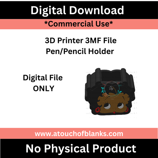 B.B. Pen/Pencil Holder (3MF Digital File)