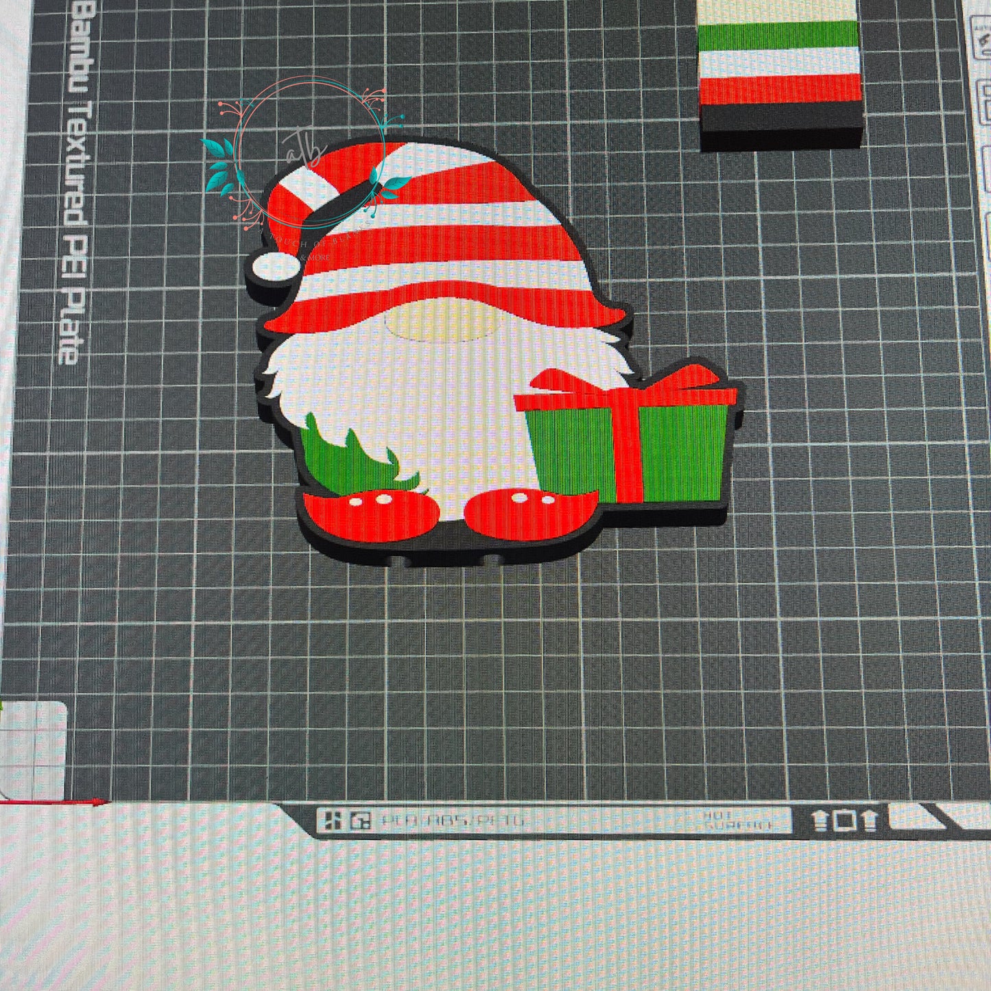 Gnome Interchangeable Soap Holder FRONT PLATE ONLY 3MF Digital File (5 color file)