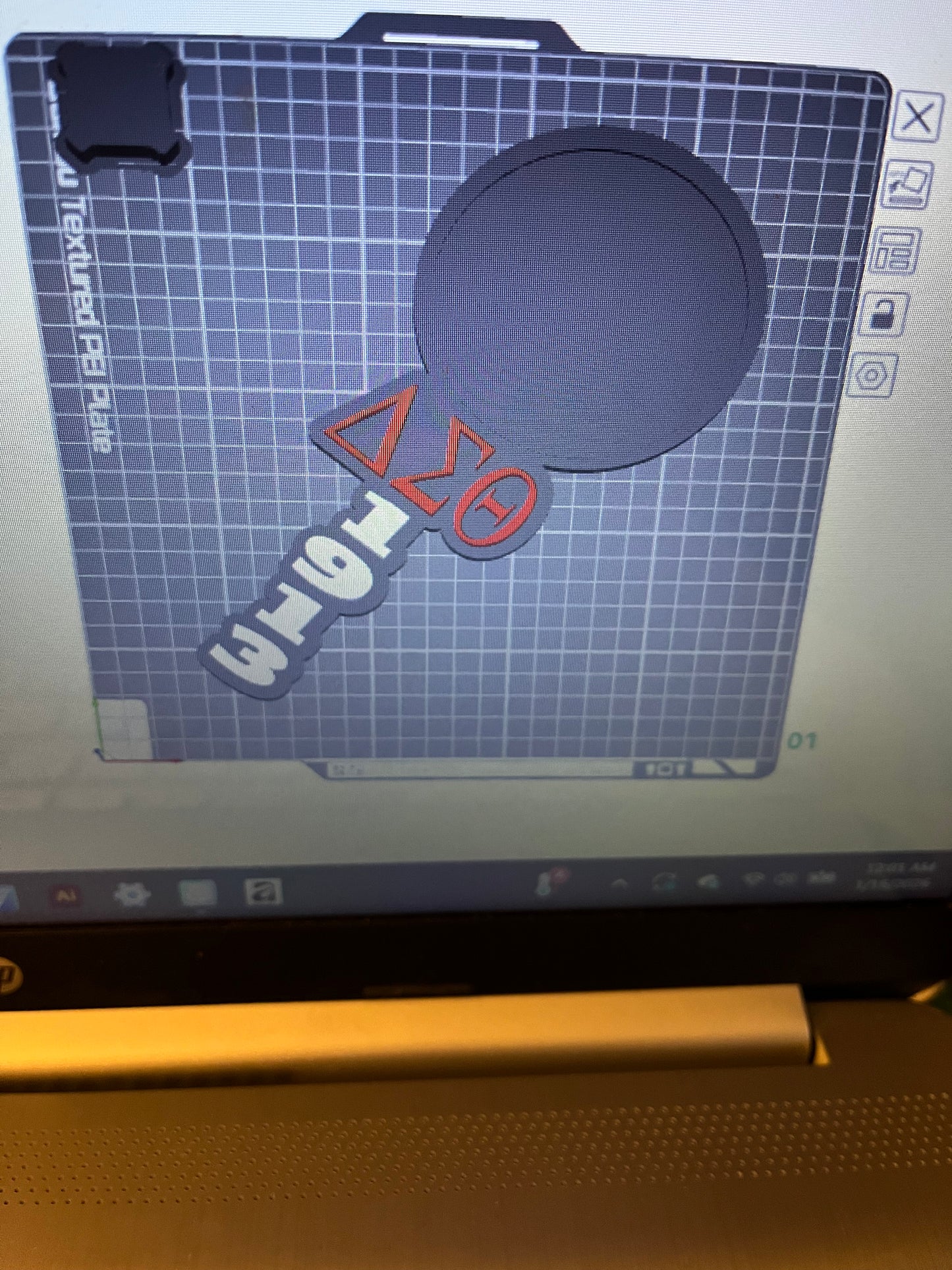 Red & Black Mirror 3MF File (Digital Download)