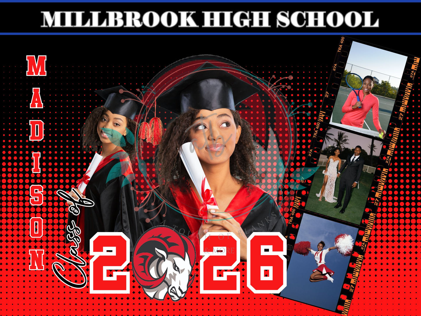 Grad Yard Sign 2 Template (Digital Download)