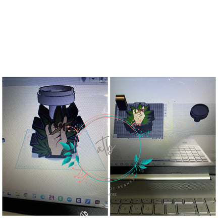 Four 20 Lamp Base 3MF File (Digital Download)