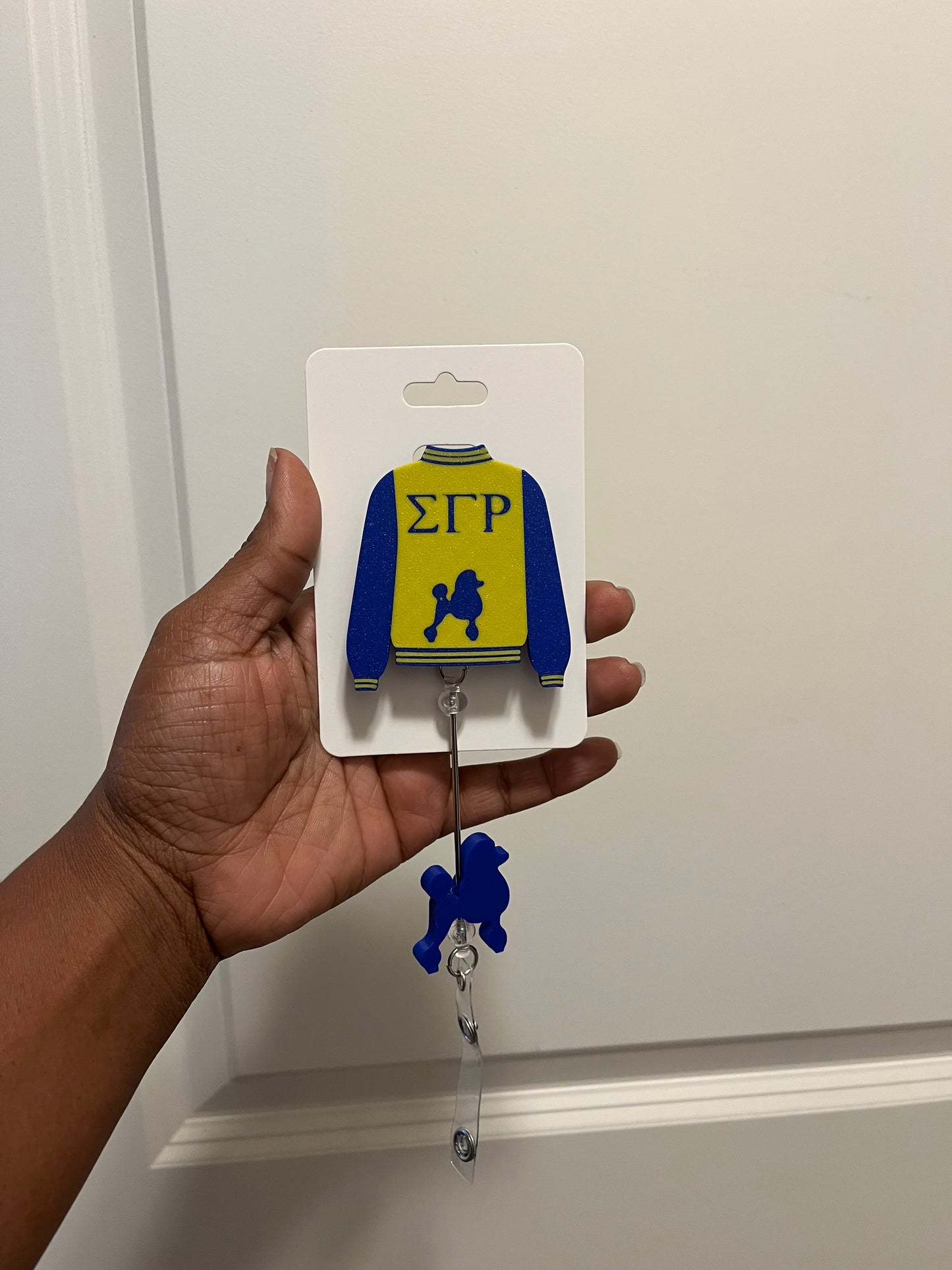 Blue & Gold Jacket Badge Reel 3MF Digital File