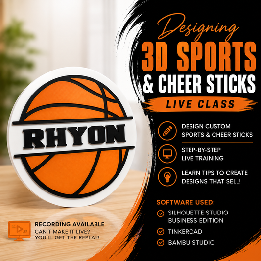 Sports Sign/Cheer Stick Class (Pre-recorded)