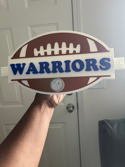 Split Football Cheer Stick (2 plates) 3MF File (Digital Download)