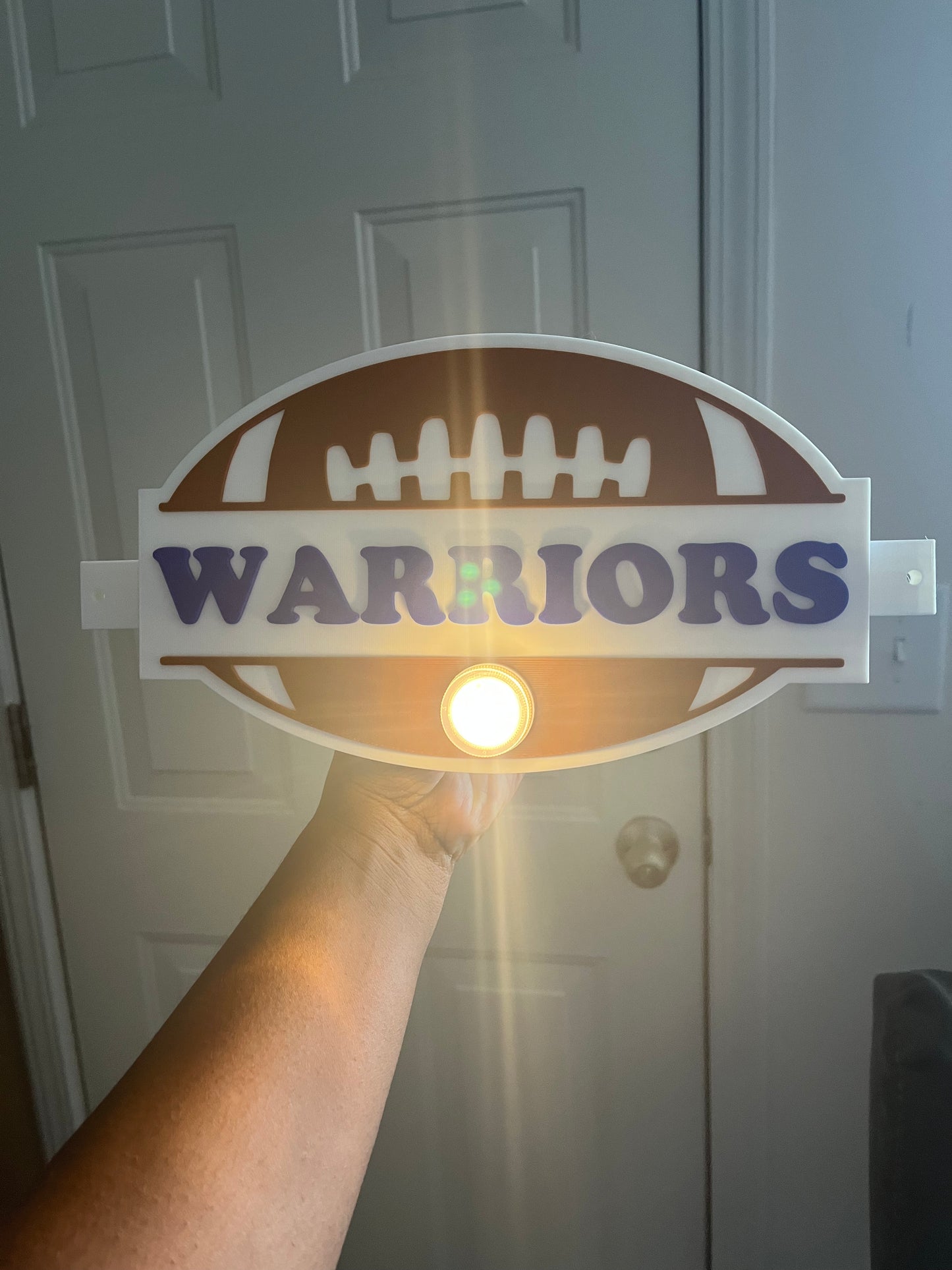 Split Football Cheer Stick (2 plates) 3MF File (Digital Download)