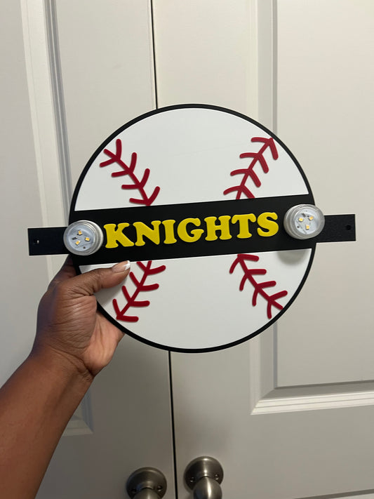 Baseball Cheer Stick (2 plates) 3MF File (Digital Download)