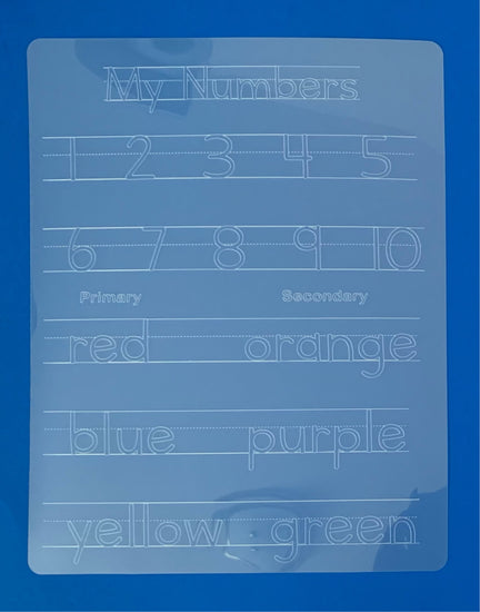 Kids Tracing Mat Template (Numbers)